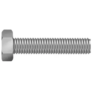 Parafuso Sextavado Unc Zincado Ciser 1/4X4 Rp