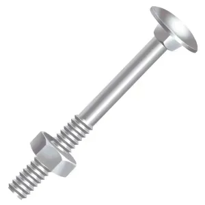 Parafuso Francês Porca 3/8"X7" Zincado Ciser 50 Peças