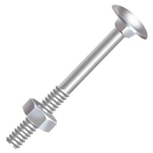 Parafuso Francês Porca 5/16"X 3.1/2" Zincado 100 Peças Ciser