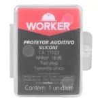 Protetor-Auricular-em-Plugue-de-Silicone-14dB-Worker