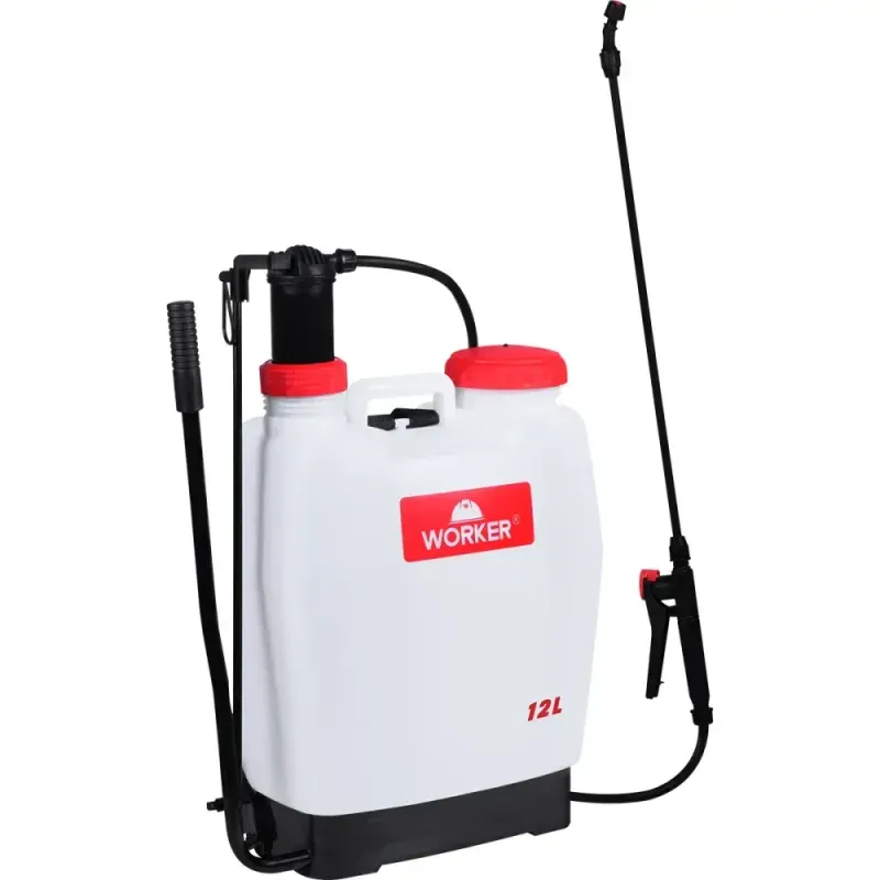 Pulverizador-Costal-Manual-de-Plastico-Branco-12L-Worker