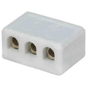 Conector Porcelana Médio com 3 Polos 10mm Liege