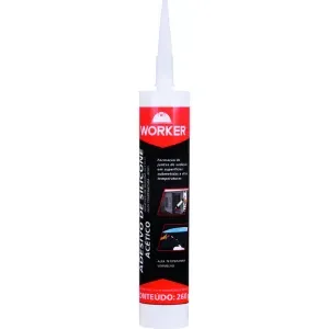Silicone Acético Alta Temperatura 260g Vermelho Worker