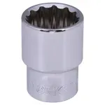 Soquete Estriado Encaixe 1/2" 20mm Worker