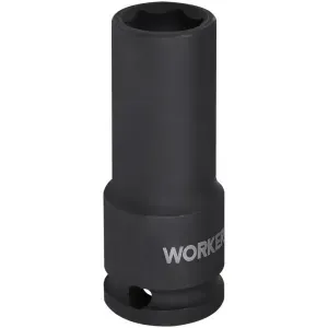 Soquete Sextavado Impacto Longo Encaixe 1/2" 17mm Worker