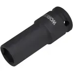 Soquete Sextavado Impacto Longo Encaixe 1/2" 17mm Worker