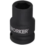 Soquete Sextavado Impacto Encaixe 1/2" 18mm Worker