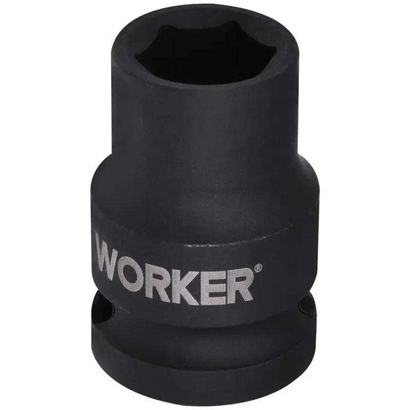 Soquete Sextavado Impacto Encaixe 1/2" 18mm Worker
