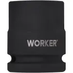 Soquete Sextavado Impacto Encaixe 1/2" 19mm Worker