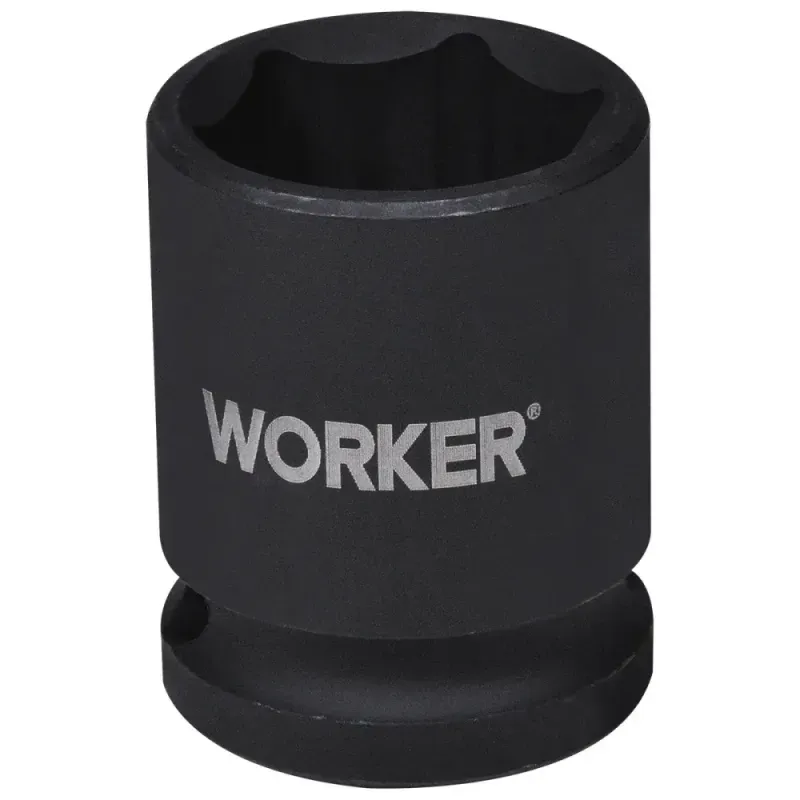 Soquete Sextavado Impacto Encaixe 1/2" 21mm Worker