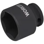 Soquete Sextavado Impacto Encaixe 1/2" 24mm Worker