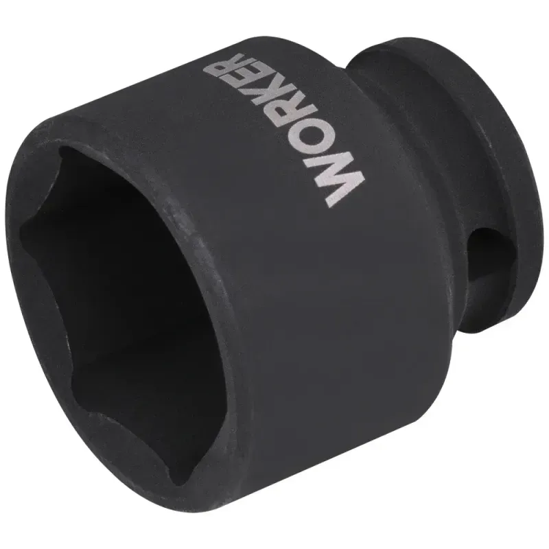 Soquete Sextavado Impacto Encaixe 1/2" 24mm Worker