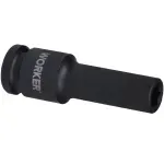 Soquete Sextavado De Impacto Longo Encaixe 1/2" 10mm Worker
