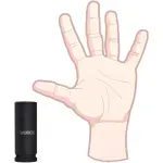 Soquete Sextavado De Impacto Longo Encaixe 1/2" 21mm Worker