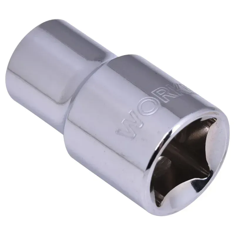 Soquete Sextavado Encaixe 1/2" 12mm Worker