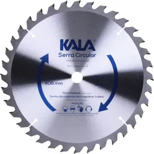 Disco Serra Circular 16” para Madeira 36 Dentes 3300rpm Kala