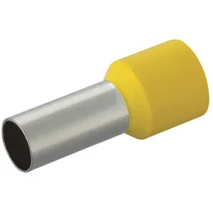 Terminal Pré-Isolado Pino Tubular 25mm² Amarelo 100 Peças Liege