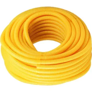 Eletroduto Corrugado Flex Amarelo 25mmx50M Amanco