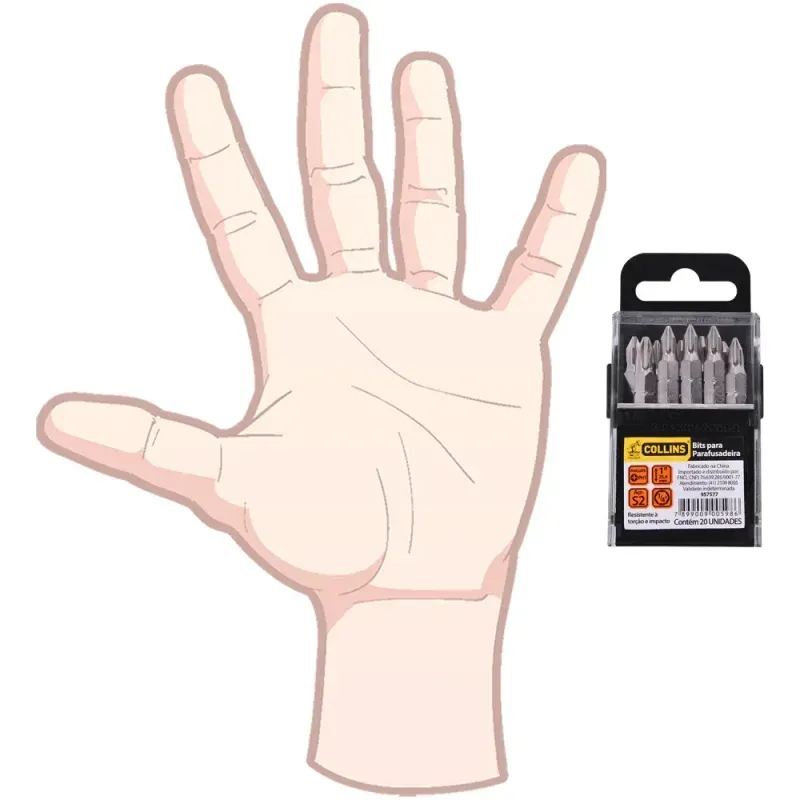 Bits-Ponta-Phillips-Ph1-1-4--X-25Mm-Collins-20-Pecas
