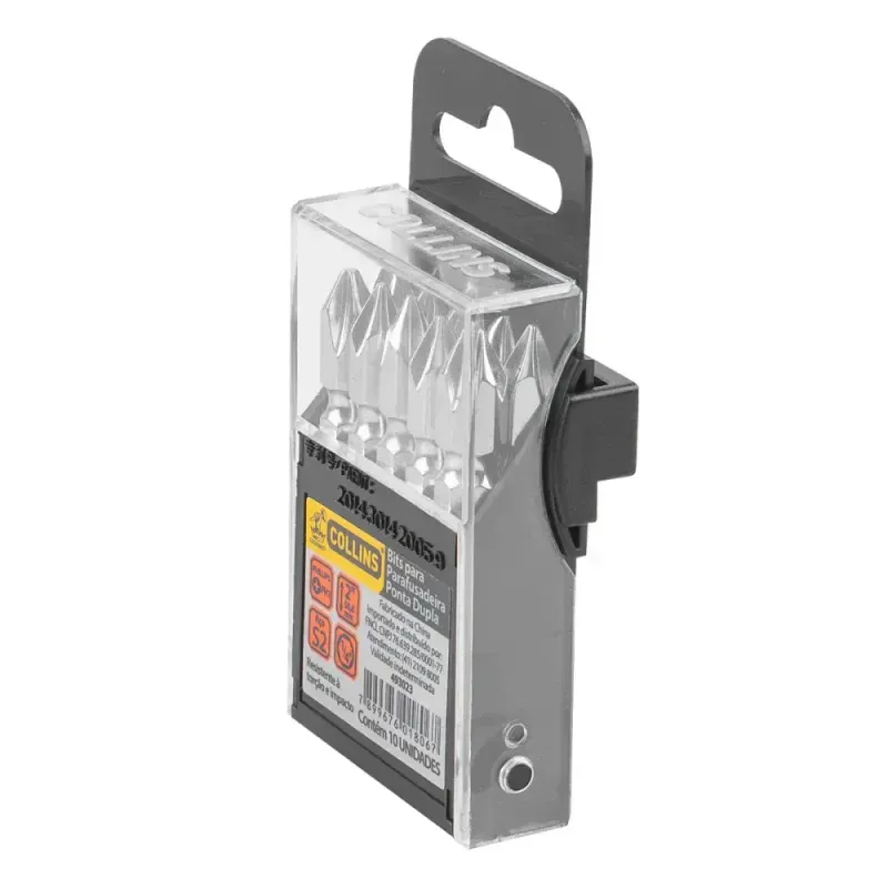 Bits-Ponta-Phillips-com-10-Pecas-Ph1-1-4--X-508mm-Collins