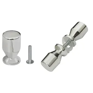 PUXADOR BOX UM FURO 5/8" CROMADO 10 PEÇAS CRIATIVA
