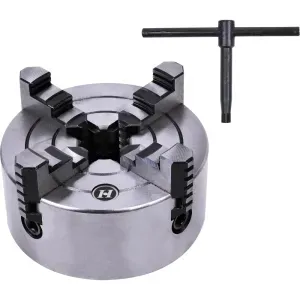 Placa / Mandril 100mm Para Torno Mecânico TMB-500 Bumafer