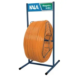 MANGUEIRA DE JARDIM LARANJA  1/2" 200M COM SUPORTE KALA