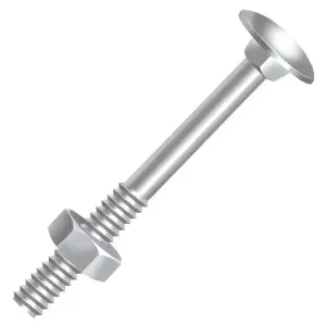 Parafuso Francês Porca 3/8"X4" Polido Ciser 50 Peças