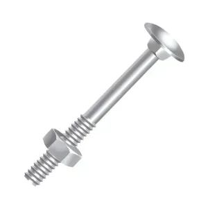 Parafuso Francês Porca Zincado 3/8x8" 50 Peças Ciser