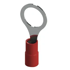 TERMINAL PRÉ ISOLADO 0,5X1,5MM VERMELHO 100 PEÇAS