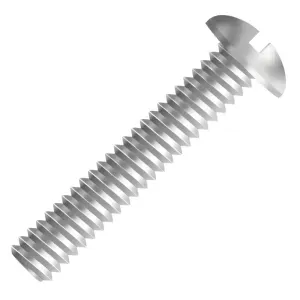 Parafuso Máquina Fenda Redonda Zinc 5/16"X1" 100 Peças Ciser