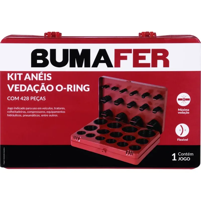 Kit-Aneis-de-Vedacao-O-Ring-com-428-Pecas-Bumafer