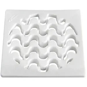 GRELHA RALO PE COPACABANA BRANCA QUADRADA 150MM AMANCO