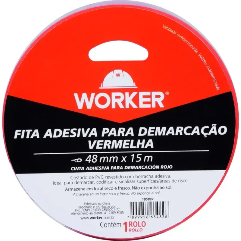 Fita-Adesiva-Para-Demarcacao-48mmx15m-Vermelha-Worker
