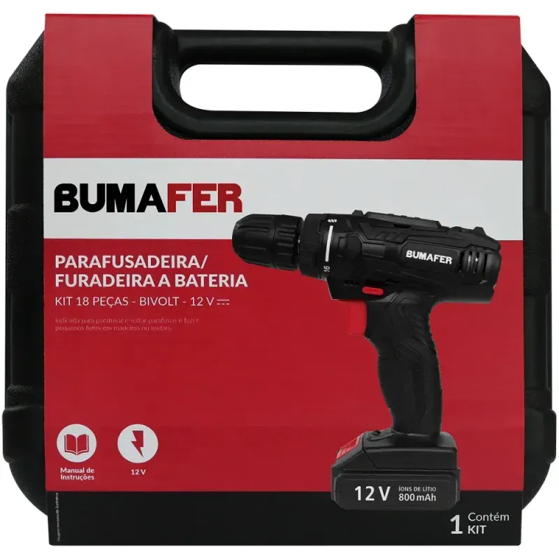 Furadeira-Parafusadeira-a-Bateria-18-Pecas-12V-Biv-Bumafer