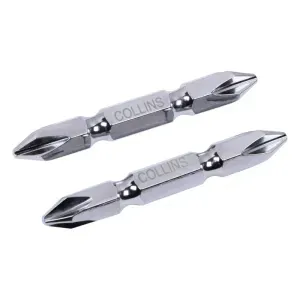 Bits Ph2 1/4" Ponta Dupla e Phillips 50mm Collins
