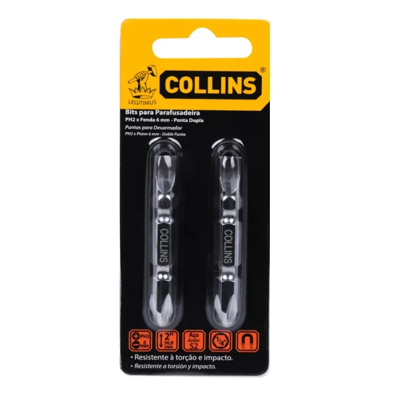Bits-Ph2-1-4--Ponta-Dupla-Fenda-e-Phillips-6mmx50mm-Collins