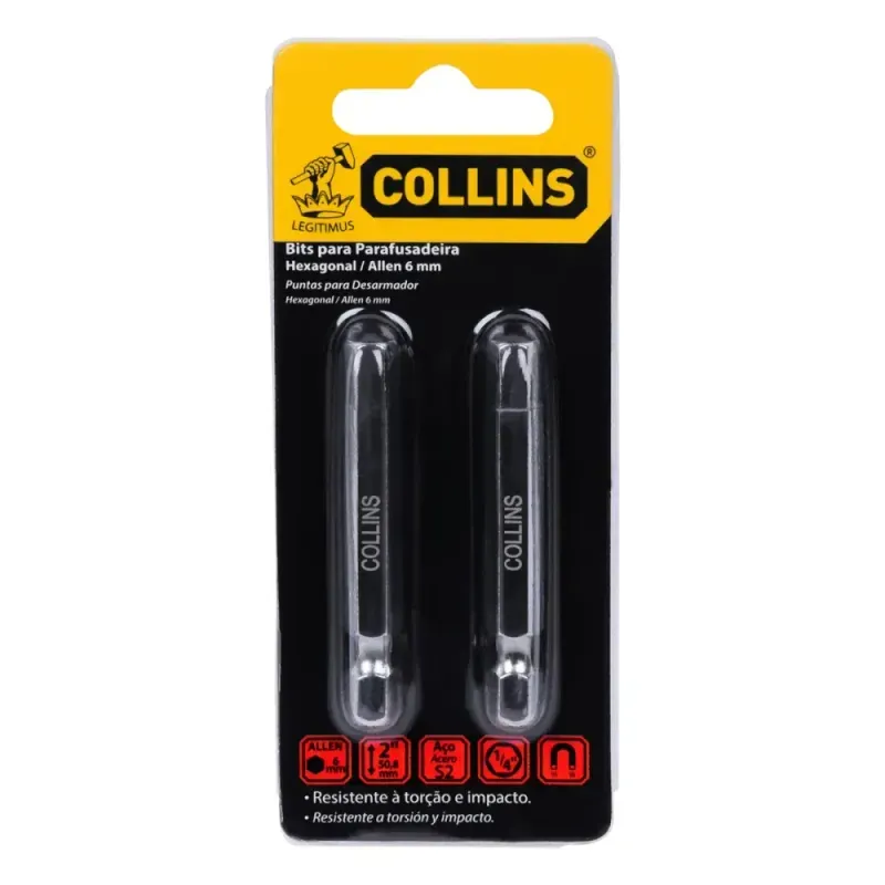 Ponta-Bits-Allen-1-4--6mmx50mm-Collins