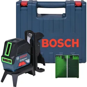 Nível a laser verde Bosch GCL 2-15 G 15m Suporte e Maleta