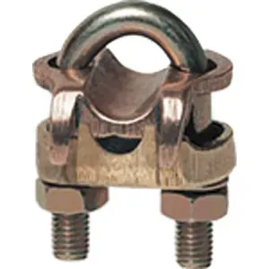 GRAMPO TERRA DUPLO PARAFUSO TIPO "U" 3/8 GTDU INTELLI