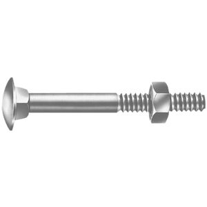 PARAFUSO FRANCÊS PORCA 5/16"X1.3/4" ZINCADO CISER 200 PEÇAS
