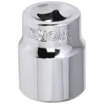 Soquete Sextavado Encaixe 1/4" 14mm Worker