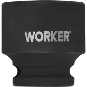 Soquete Sextavado Impacto Encaixe 1/2" 27mm Worker