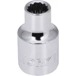 Soquete Estriado Encaixe 3/8" 6mm Worker