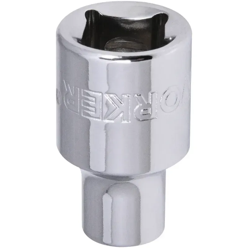 Soquete Estriado Encaixe 3/8" 6mm Worker