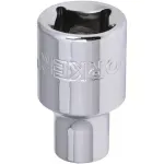 Soquete Estriado Encaixe 3/8" 8mm Worker