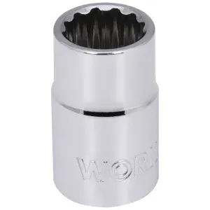 Soquete Estriado Encaixe 3/8" 11mm Worker