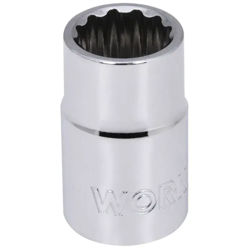 Soquete Estriado Encaixe 3/8" 12mm Worker