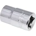 Soquete Estriado Encaixe 3/8" 12mm Worker