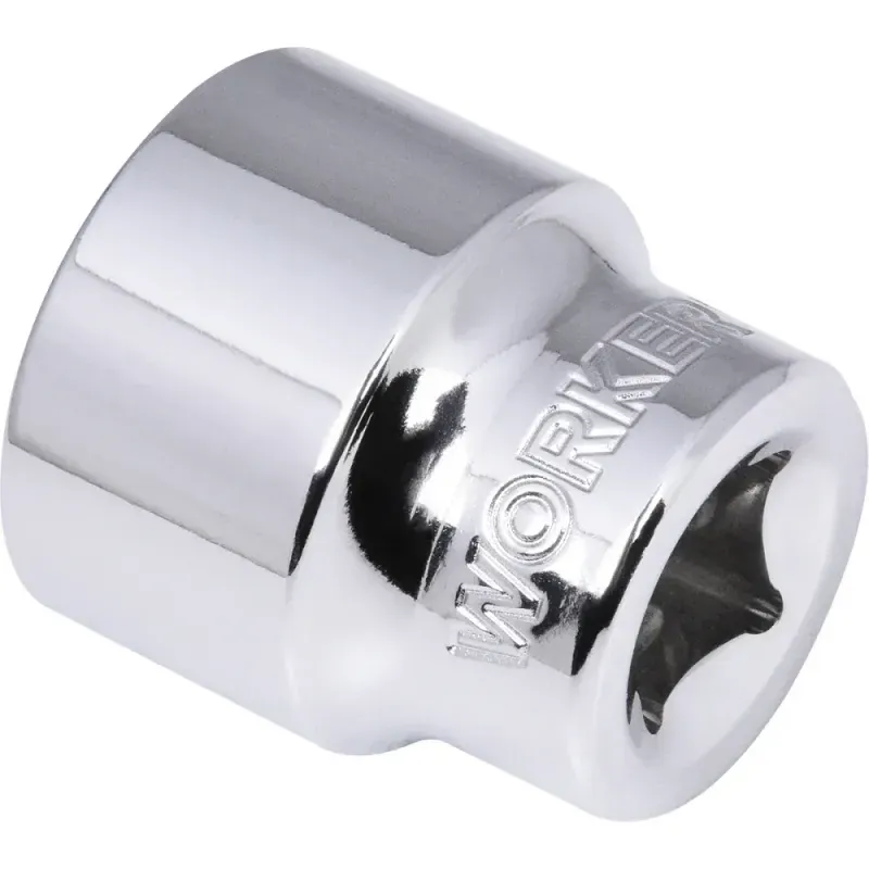 Soquete Estriado Encaixe 3/8" 20mm Worker